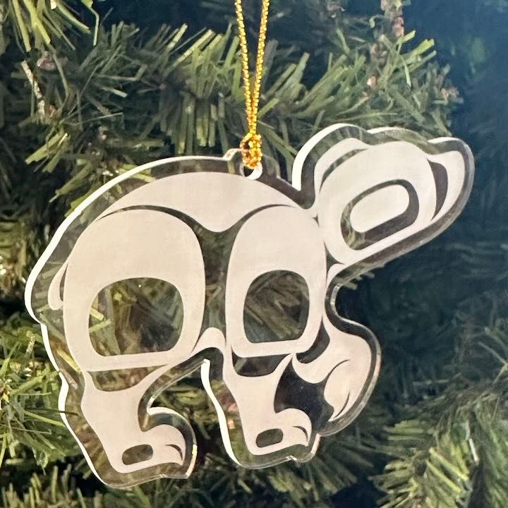 Frosted Tlingit Christmas Ornaments Frosted Tlingit Christmas Ornaments, Design: Polar Bear