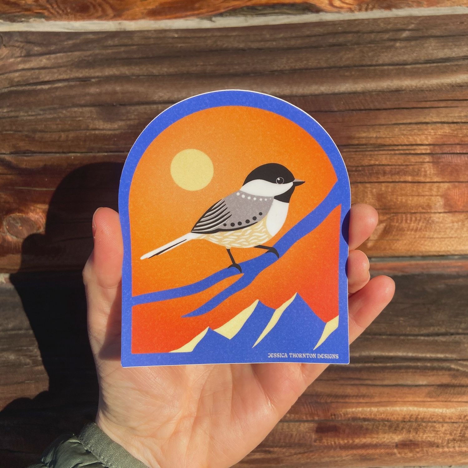 Birds of the North: Chickadee Sticker