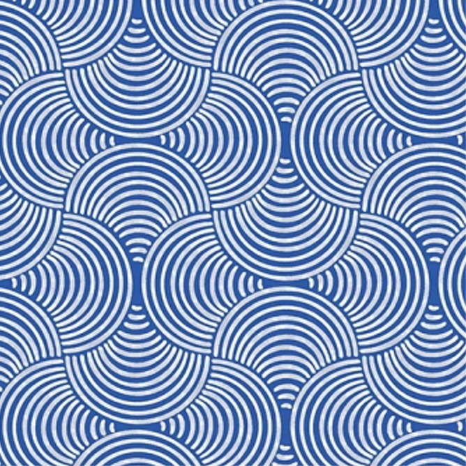 Blue Ripples | Porcelaina Blue Ripples | Porcelaina, Precut Size: Yard