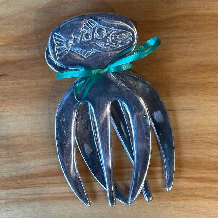 NW Pewter Salad Tongs
