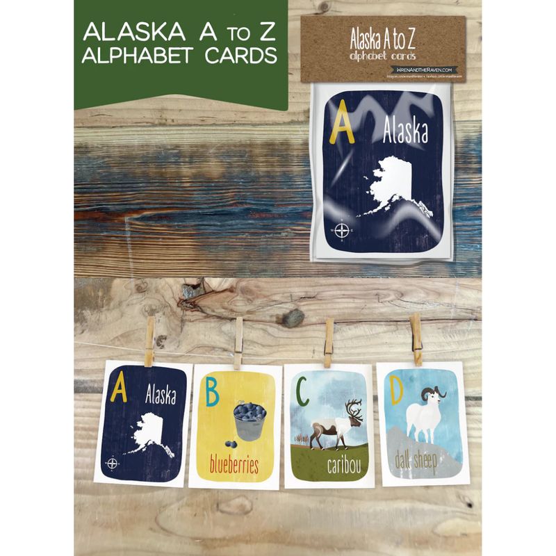 Alaska A to Z Alphabet Cards