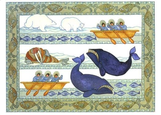 Arctic Cycles  I Barbara Lavallee Notecard