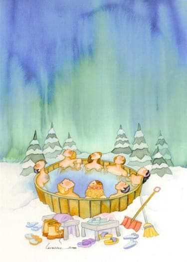 Northern Night Sights - Barbara Lavallee Notecard
