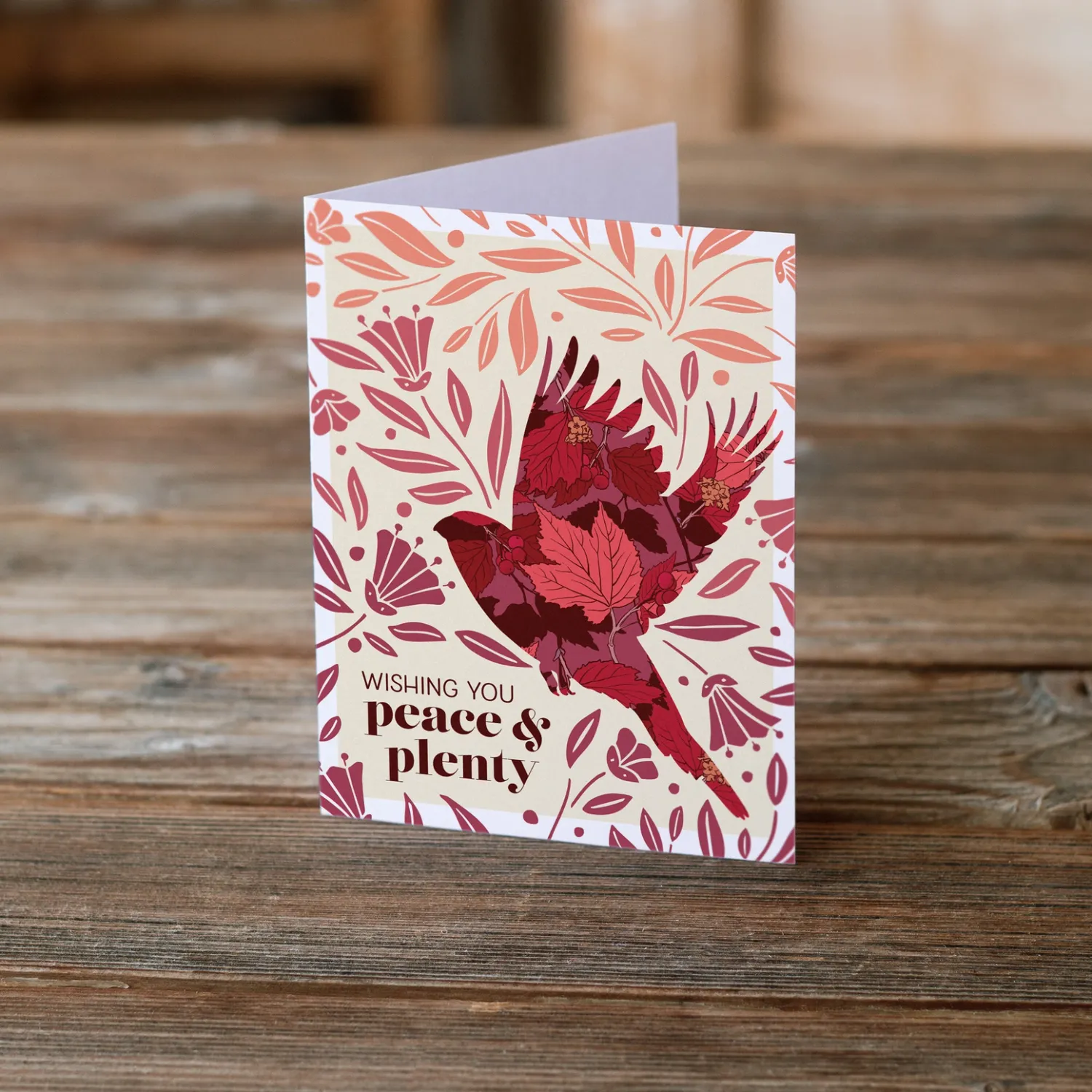 Wishing You Peace & Plenty | Holiday Greeting Card