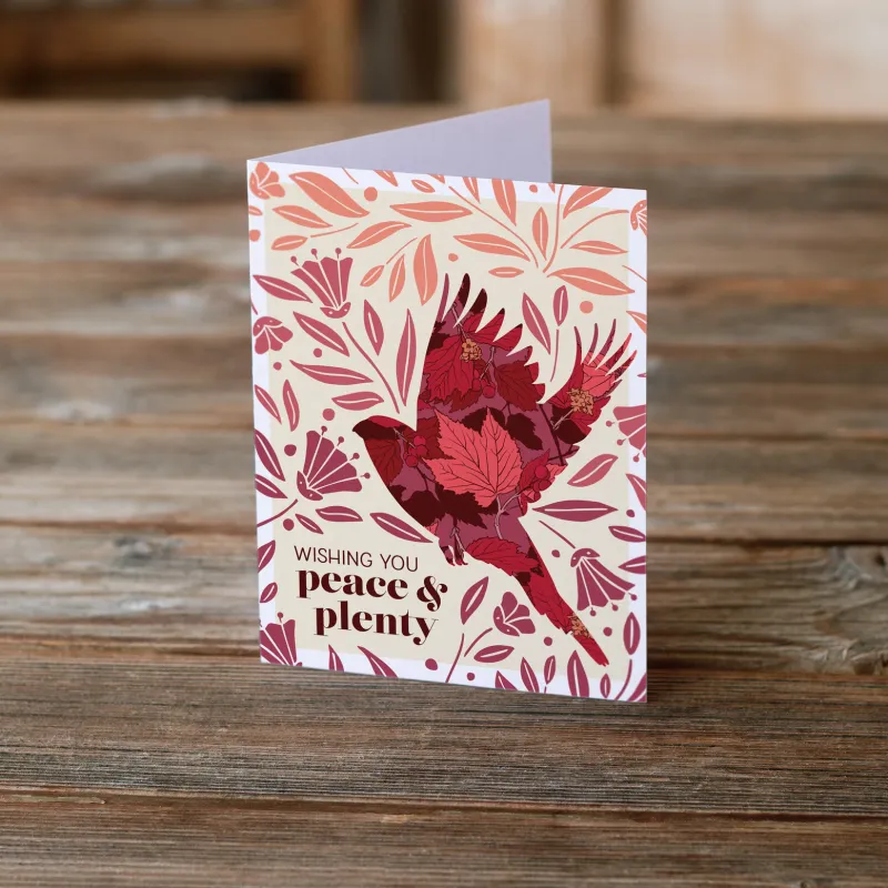 Wishing You Peace & Plenty | Holiday Greeting Card