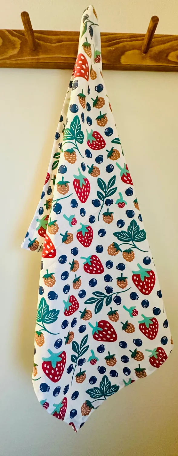 Alaska Wild Berries Tea Towel
