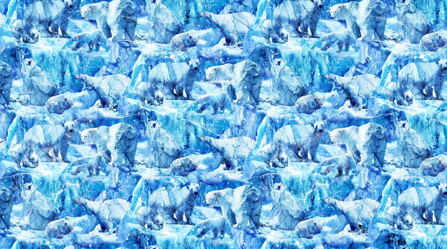 Packed Polar Bears | Illuminations Packed Polar Bears | Illuminations, Yardage: Yard