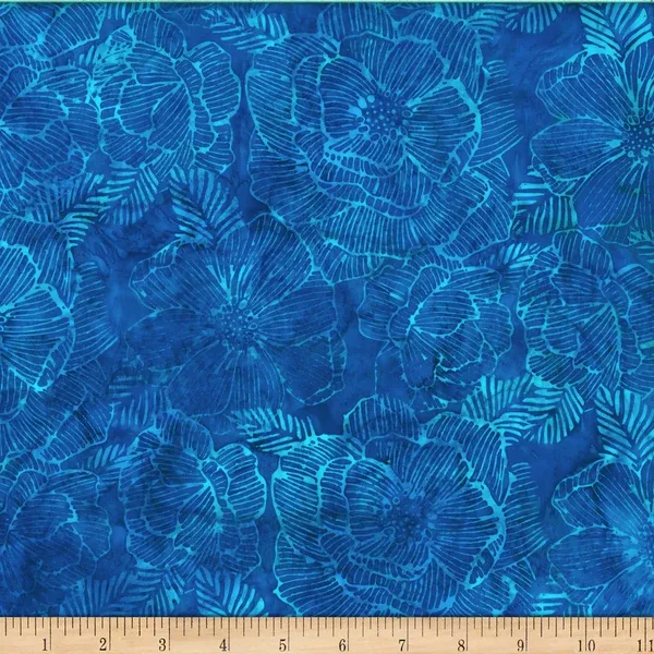 Stripey Floral Batik