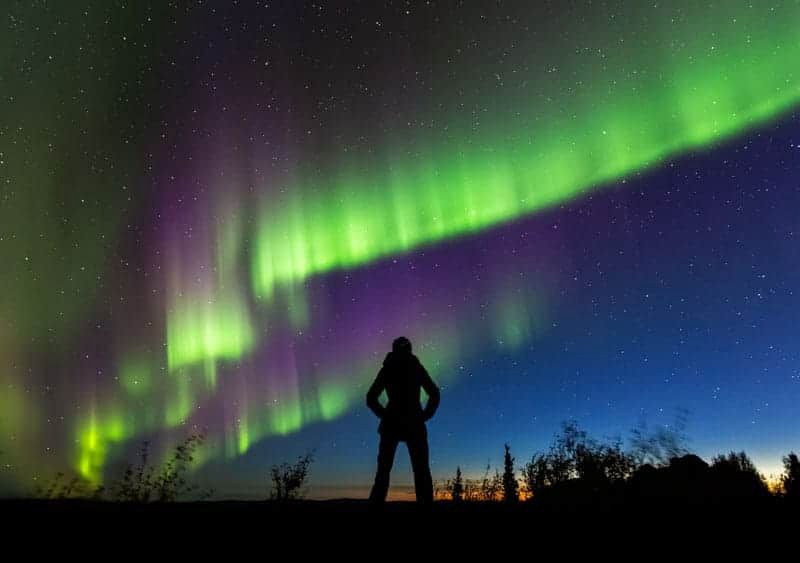 Lights of Dawn - Alaska Photo Notecard