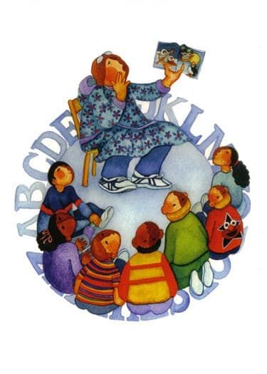 Afternoon Story Time - Barbara Lavallee Notecard
