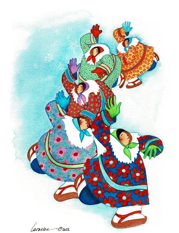 Following the Leader - Barbara Lavallee Notecard