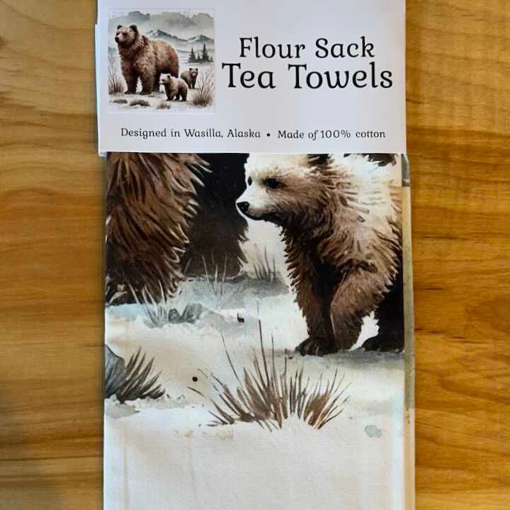 Flour Sack Tea Towels Flour Sack Tea Towels, Design: Bear Family