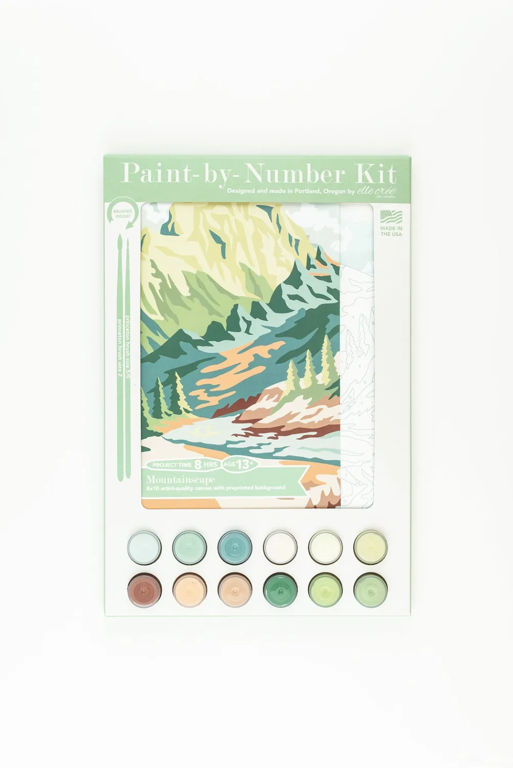 Mountainscape Paint-By-Number Kit