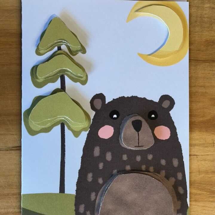 Three Dimensional Notecards Three Dimensional Notecards, Design: Bear