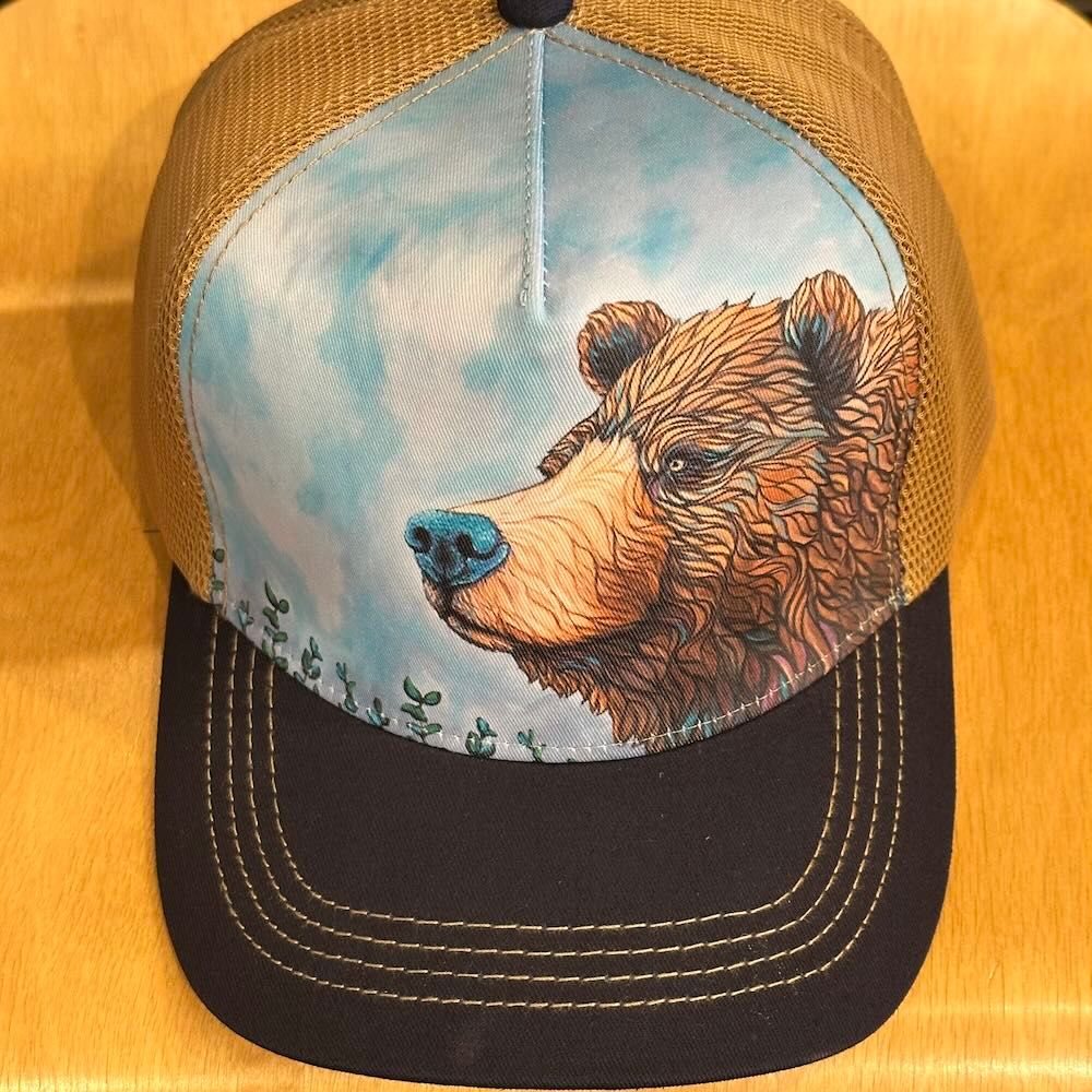 Bear On Guard Mesh Back Hat Bear On Guard Mesh Back Hat