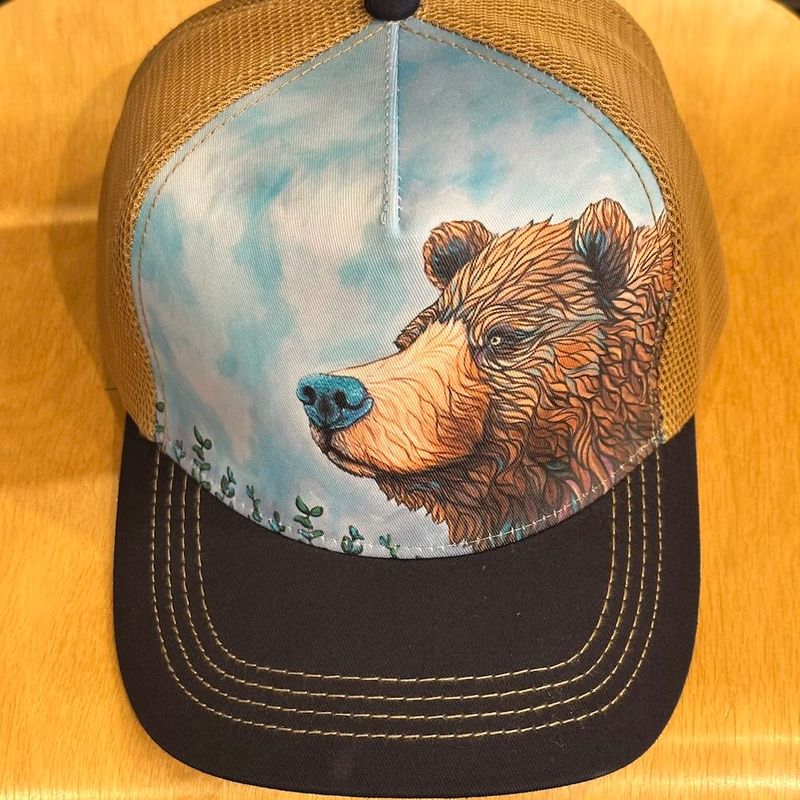 Bear On Guard Mesh Back Hat