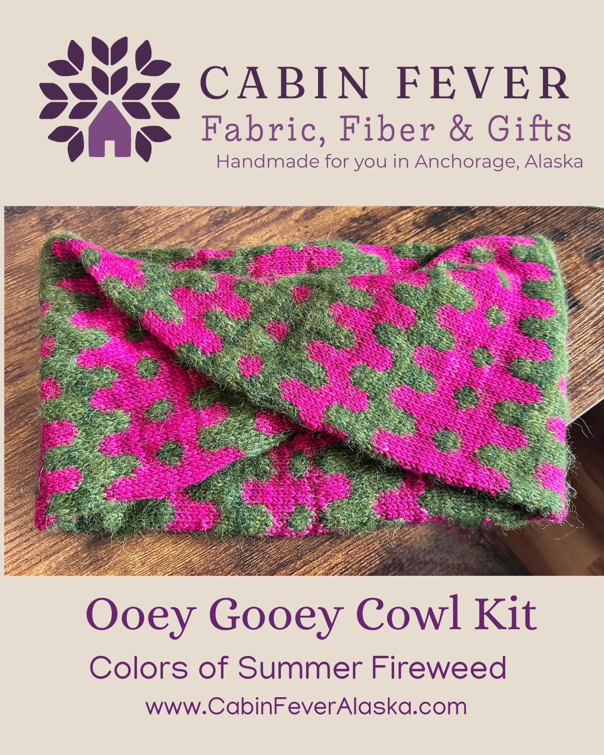 Ooey Gooey Cowl Kit - Fireweed Summer
