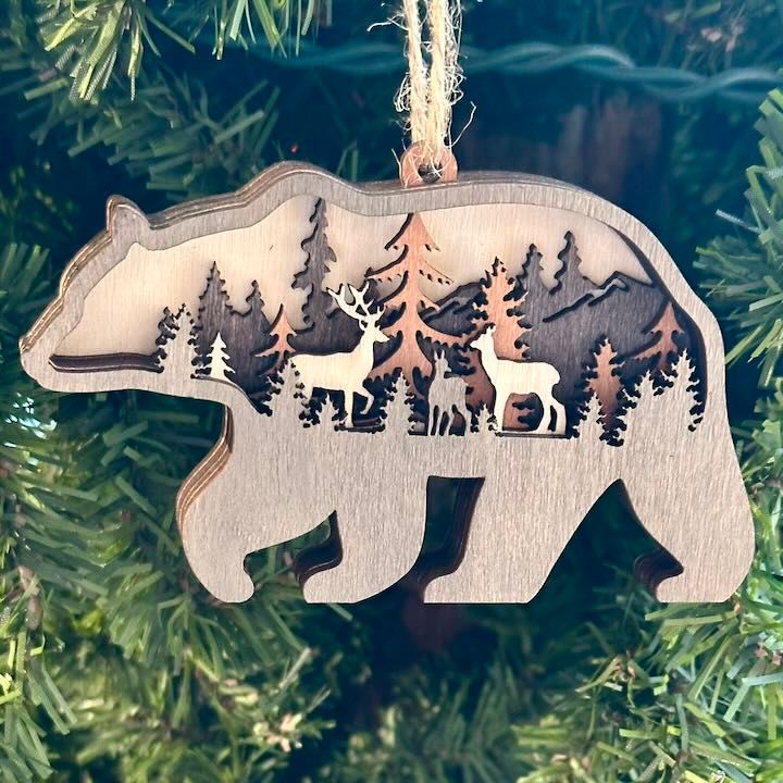 Wooden 3D Ornaments