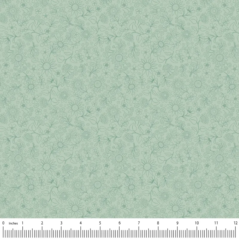 Pressed in Green | Sunflower Reverie