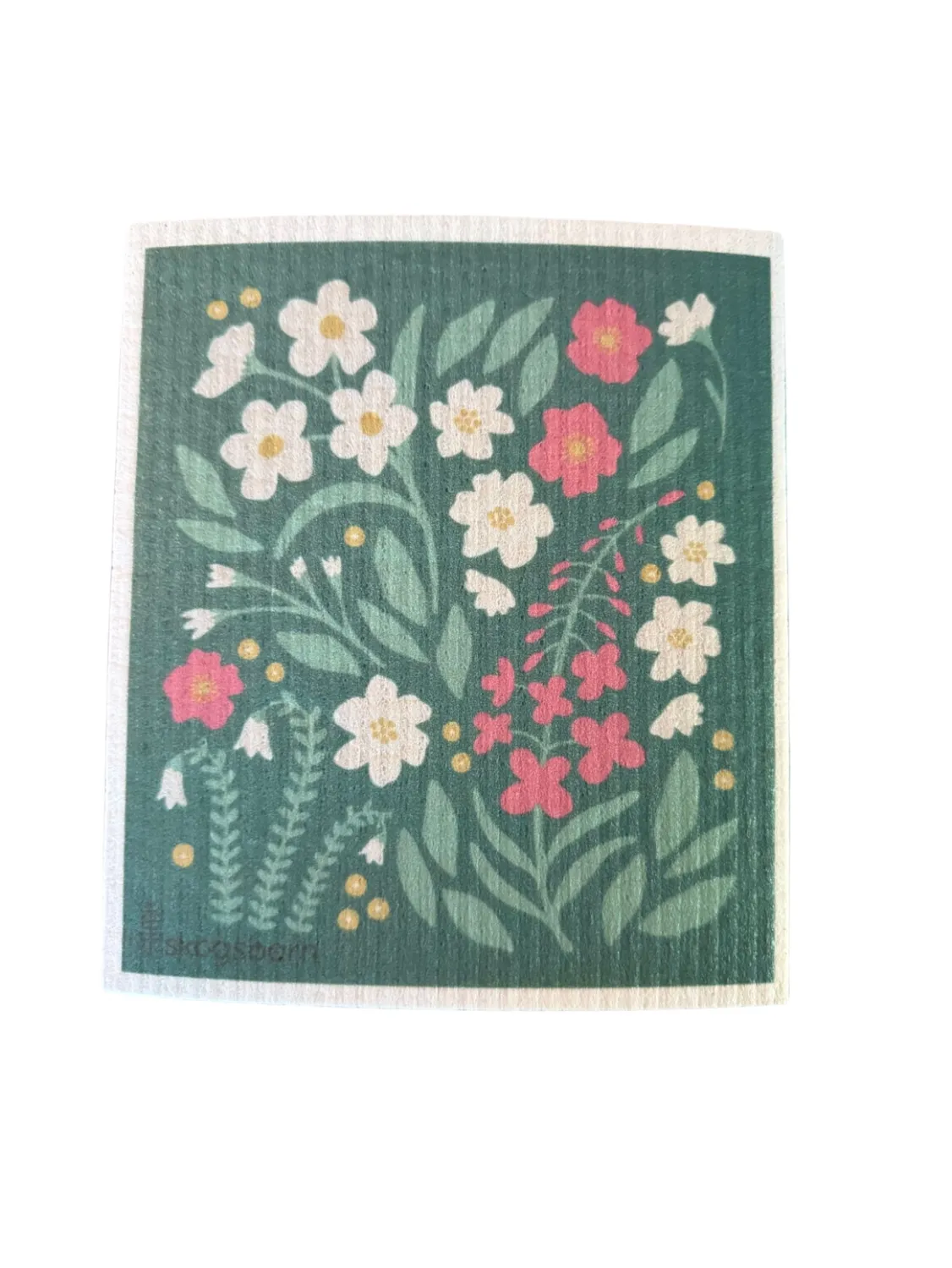 Alaska Wildflowers Swedish Dish Cloth