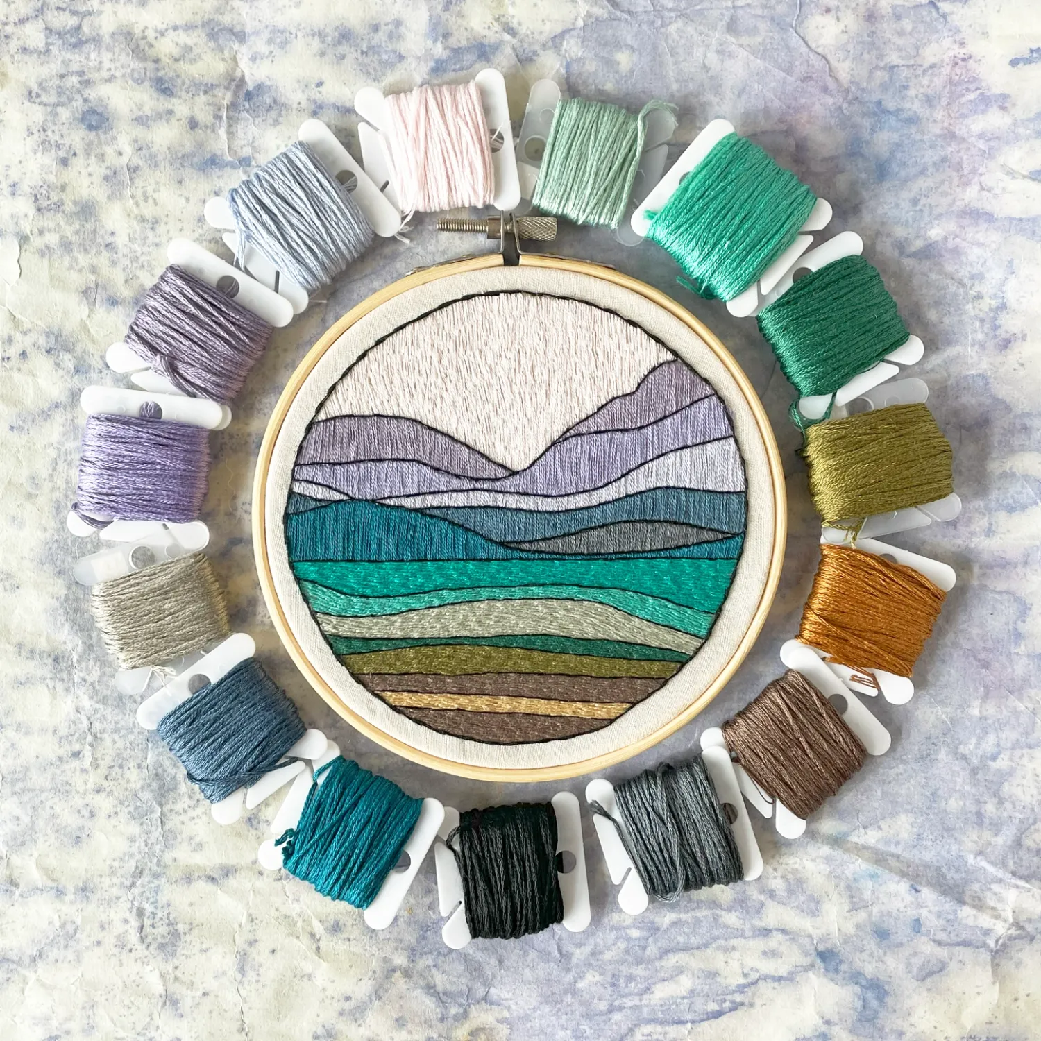 DIY Embroidery Kit - Landscape No. 1
