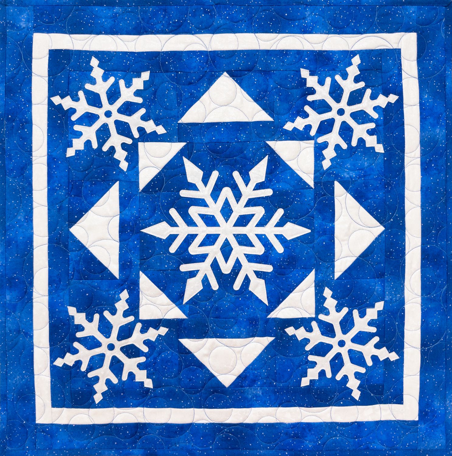 Snowflakes Laser Cut Applique Set & Topper Pattern