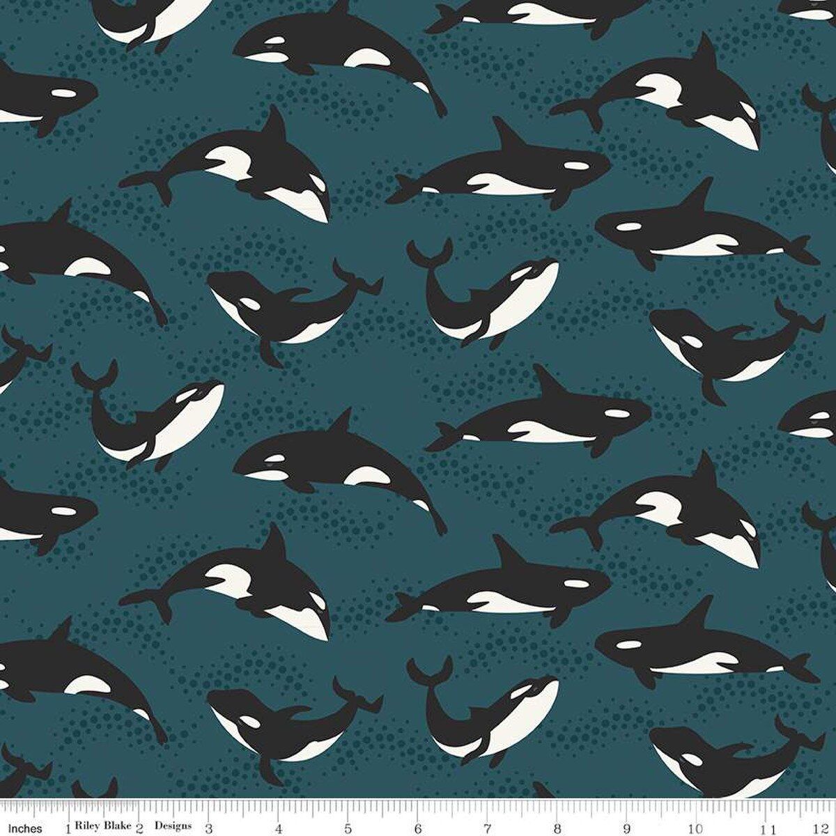 Alaska Orcas Alaska Orcas, Color: Coastal, Yardage: Yard