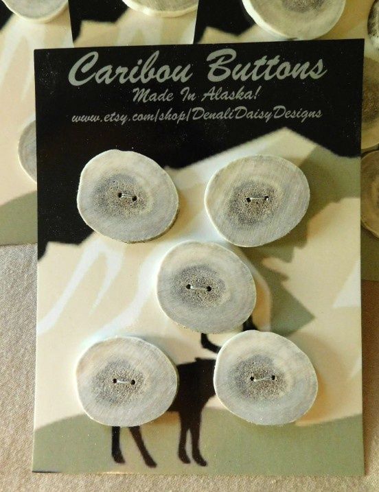 Caribou Antler Buttons