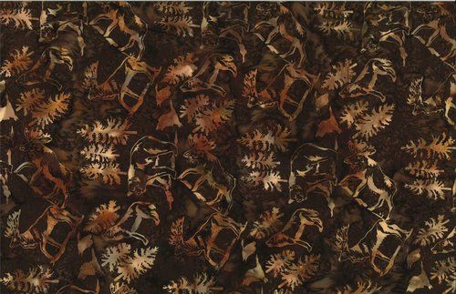 Batik Wildlife in Trees Batik Wildlife in Trees, Colorway: Bourbon