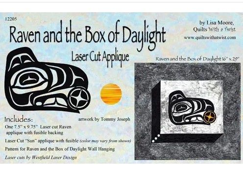 Raven and the Box of Daylight Laser Cut Applique