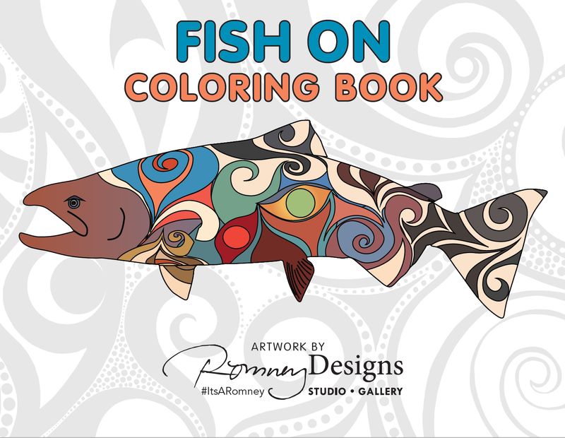 Fish On Coloring Book