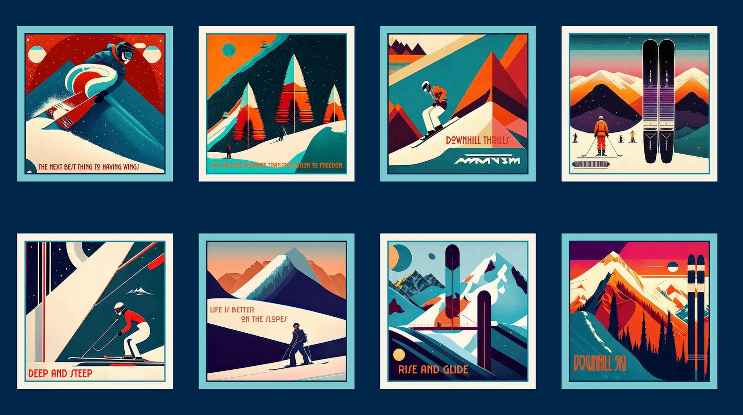 Downhill Ski Blocks | Timeless Trails