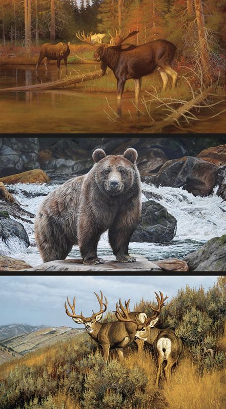 Majestic Animals Pillow Panel