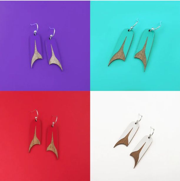 Laser Cut U-Shape Earrings