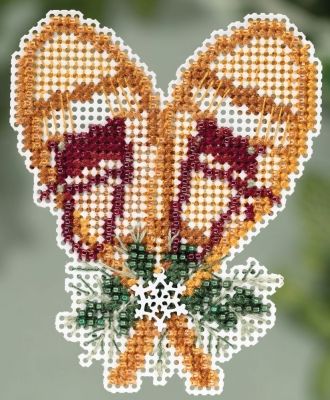 Snowshoes - Beaded Cross Stitch Kit Snowshoes - Beaded Cross Stitch Kit