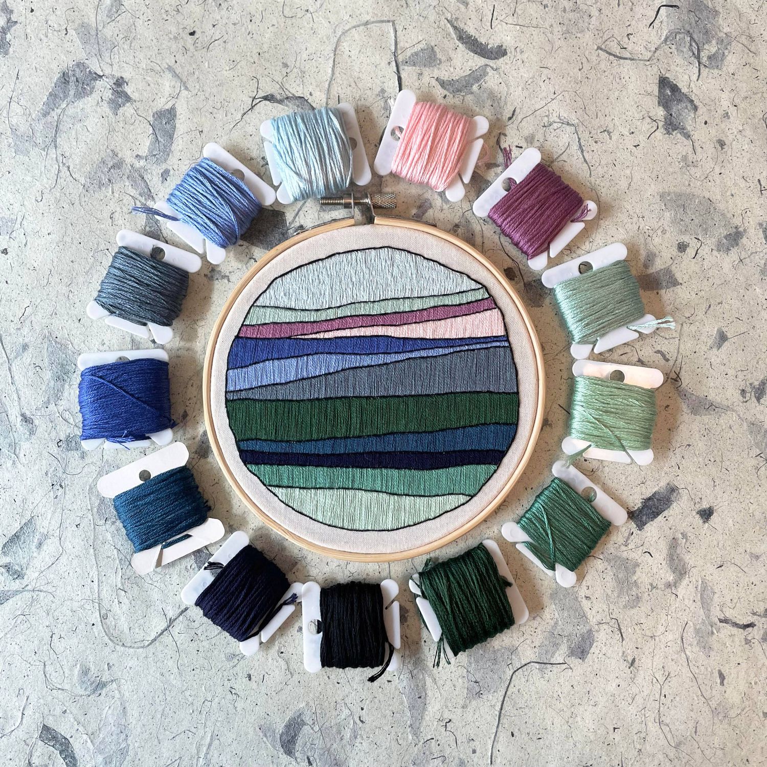 DIY Embroidery Kit - Landscape No. 3 (5")