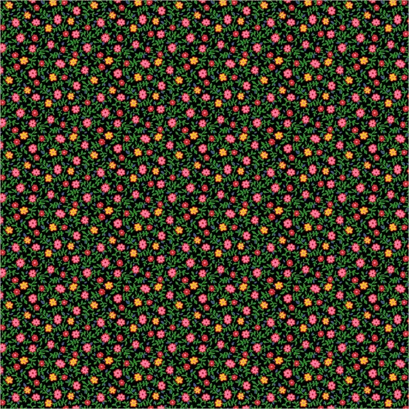 Ditsy Bloom | Pocket Posies Ditsy Bloom | Pocket Posies, Color: Brown, Precut Size: Yard