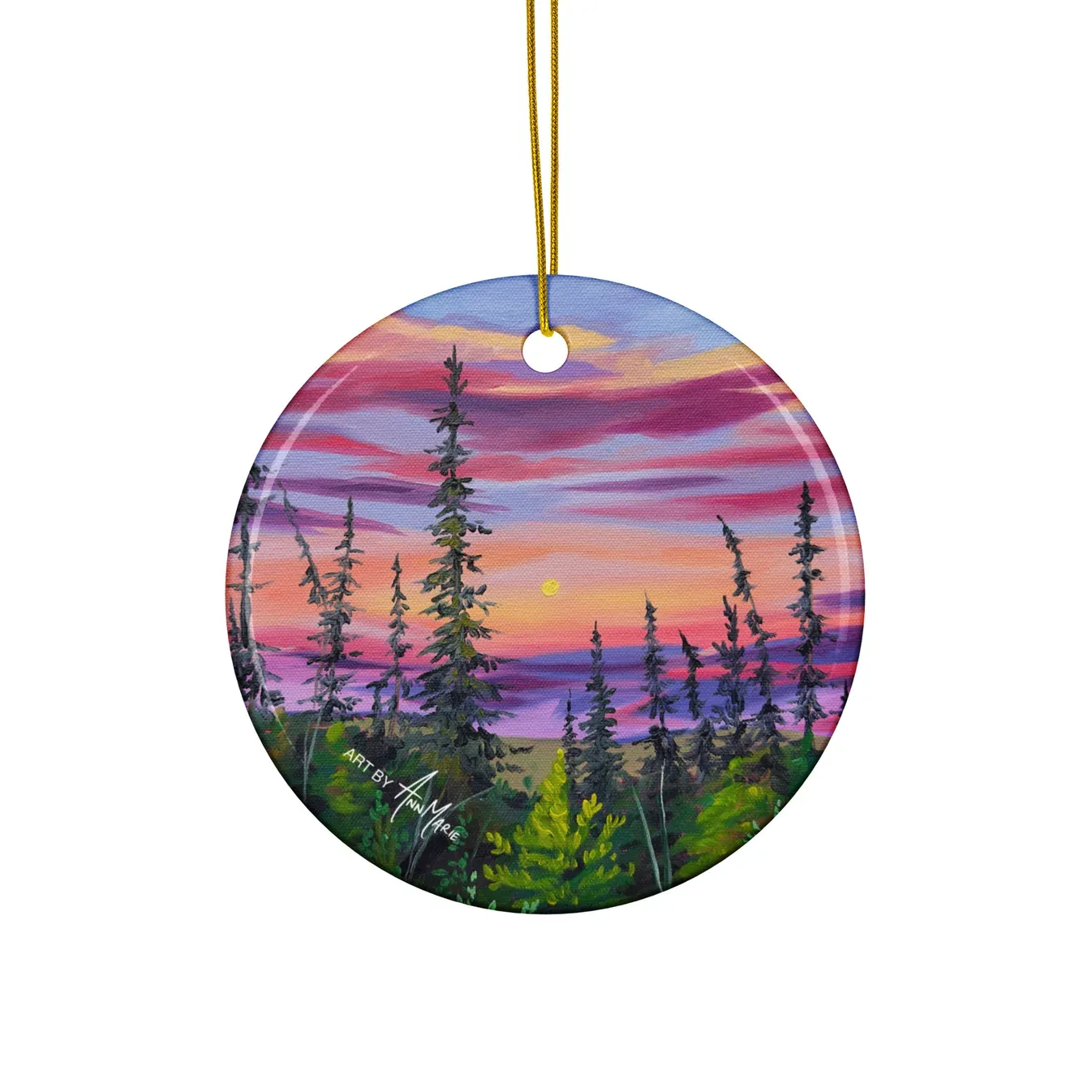 "Midnight Light" Ceramic ornament