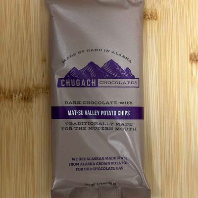 Dark Chocolate with Mat-Su Valley Potato Chips
