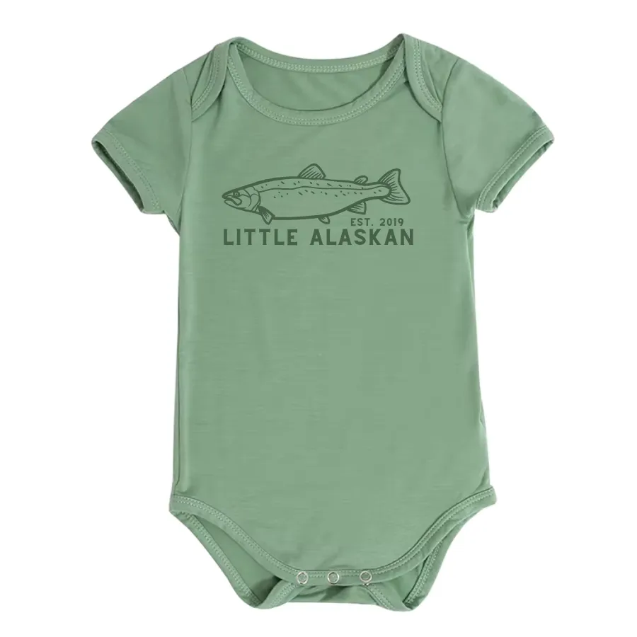 Little Alaskan Salmon Bodysuit, Size: 0-3 months