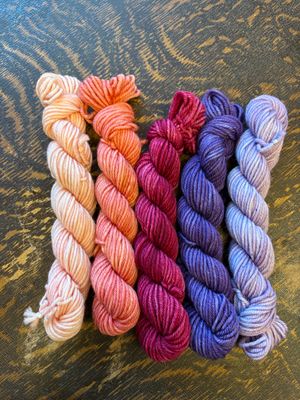 100% Superwash Merino Wool  DK Weight | 20 Gram Mini Skeins