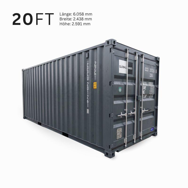 20FT Standard Seecontainer, Lagercontainer