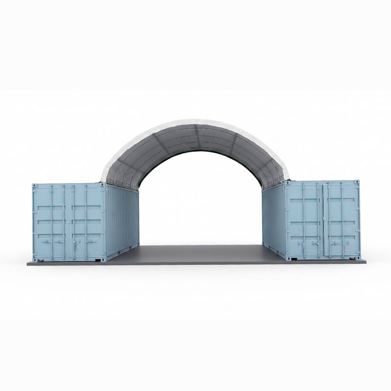 Containerzelt 6x6 m - Containerüberdachung