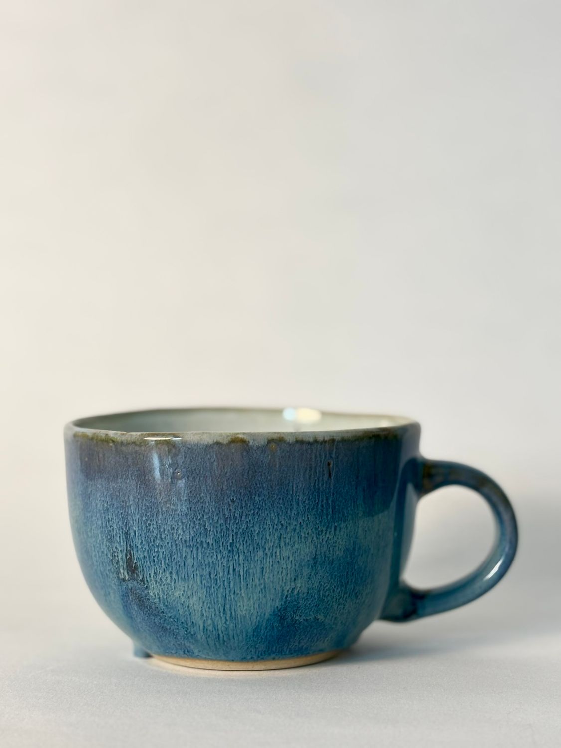 Huge cappuccino mug - Floating Blue