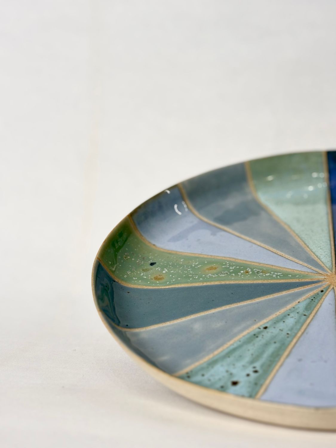 Serving plate - Shades of blue