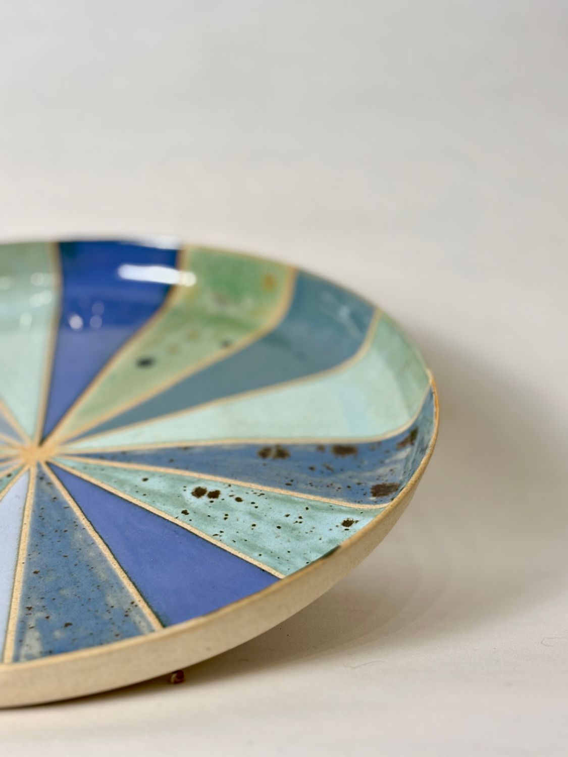 Serving plate - Shades of blue