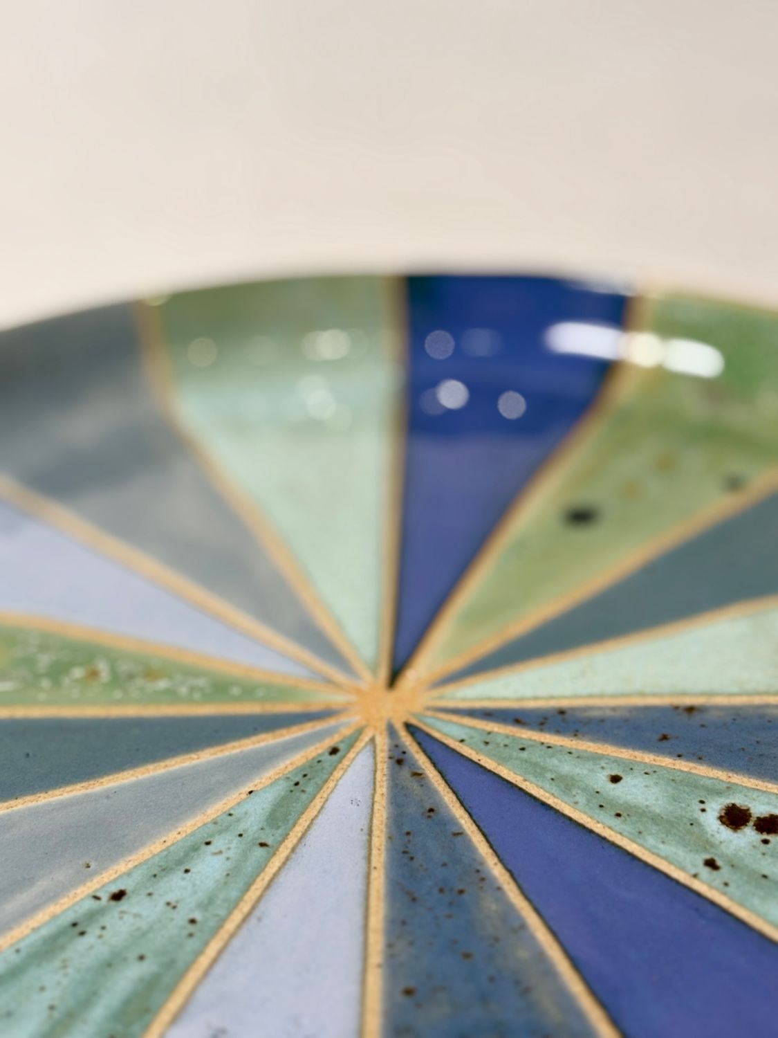 Serving plate - Shades of blue