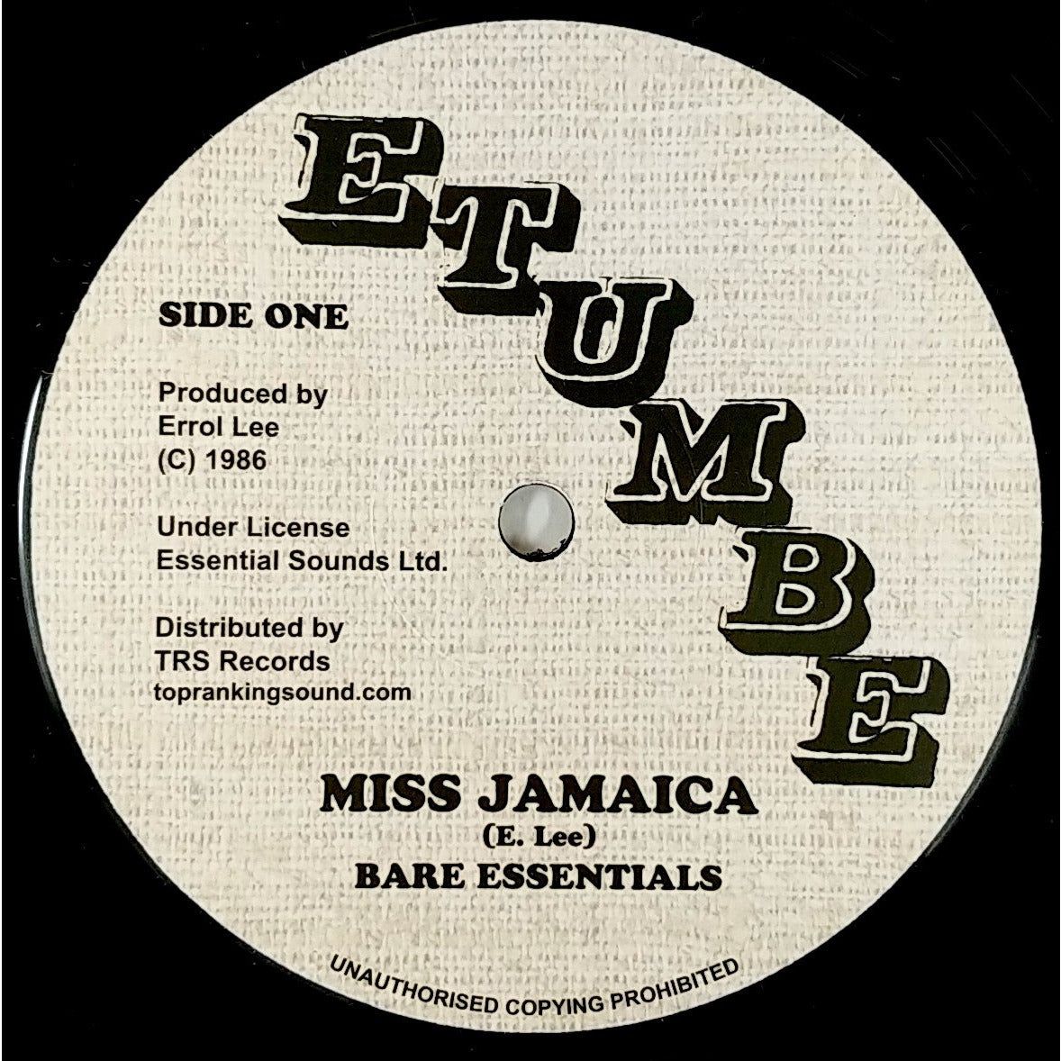 BARE ESSENTIALS - Miss Jamaica / Different Size (12")