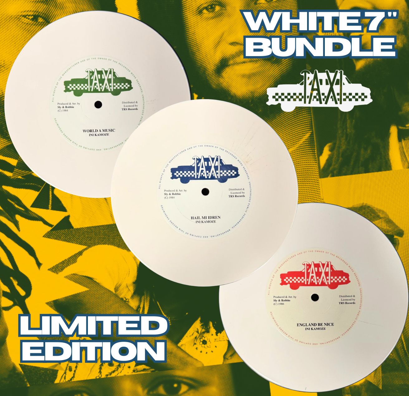 TAXI LIMITED EDITION WHITE 7" BUNDLE