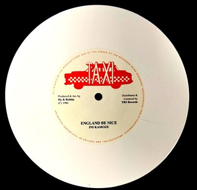 INI KAMOZE - England Be Nice (White 7") Limited Edition